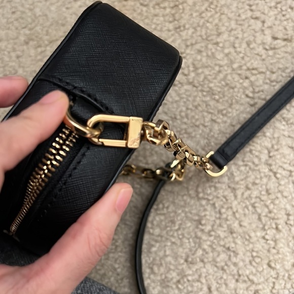 Tory burch Robinson Round Crossbody Bag Black preowned - Picture 15 of 15